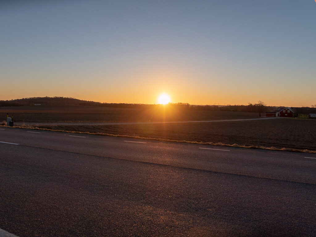 Soluppgång utanför Falkenberg