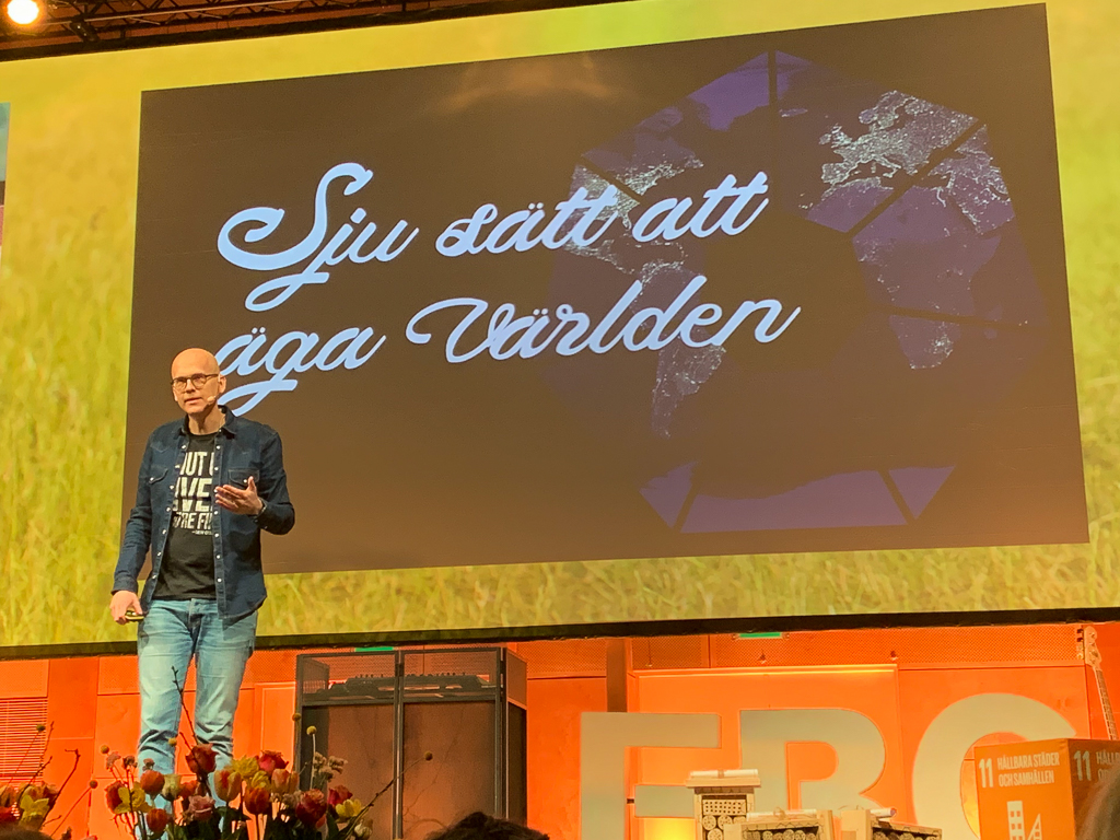 Anders Ekströmpå Näringslivsdagen Falkenberg