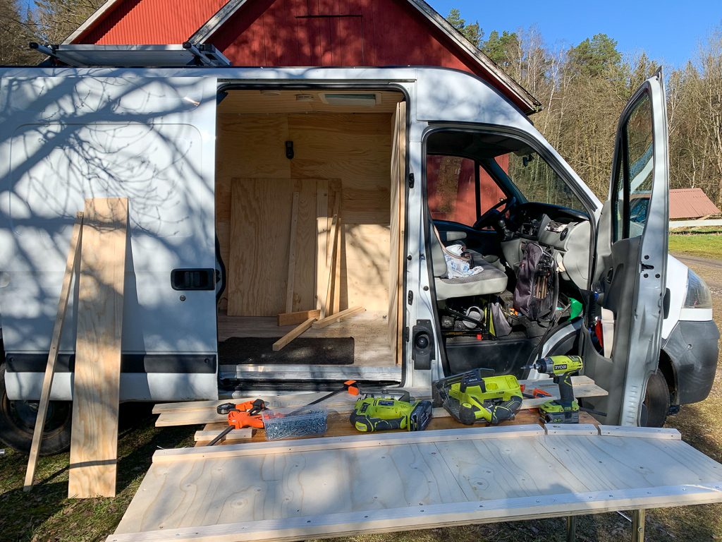 Husbilsbygge av skåpbil